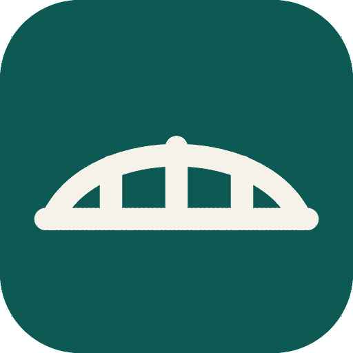WorkBridge logo: a bridge in a teal square